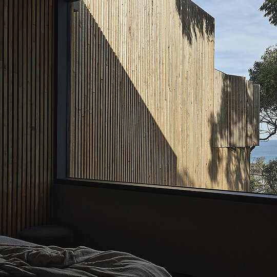 Interior photograph of Passive House by Derek Swalwell