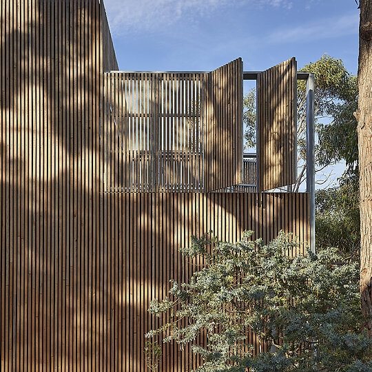 Interior photograph of Passive House by Derek Swalwell