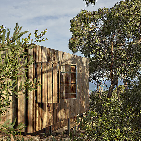 Interior photograph of Passive House by Derek Swalwell