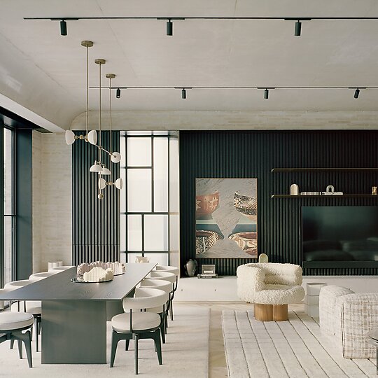 Interior photograph of South Yarra House by Rory Gardiner