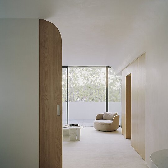 Interior photograph of South Yarra House by Rory Gardiner