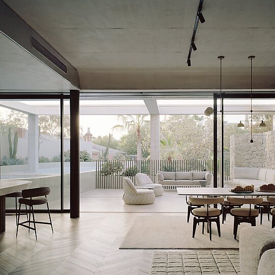 Interior photograph of South Yarra House by Rory Gardiner