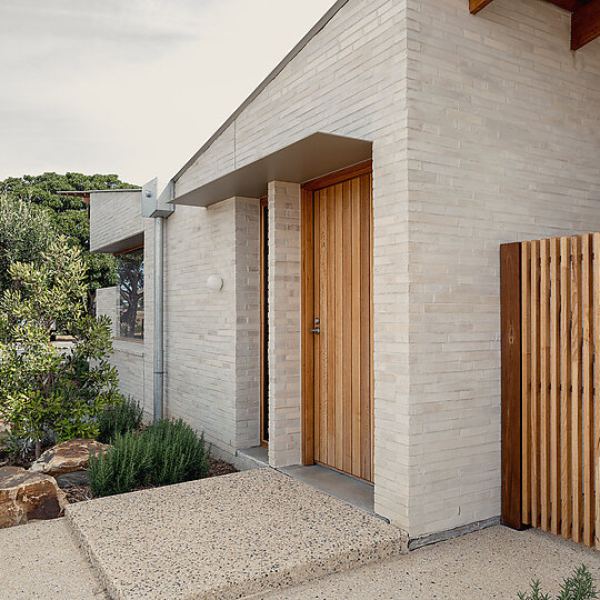 Interior photograph of Normanville Beach House by Adam Johnson