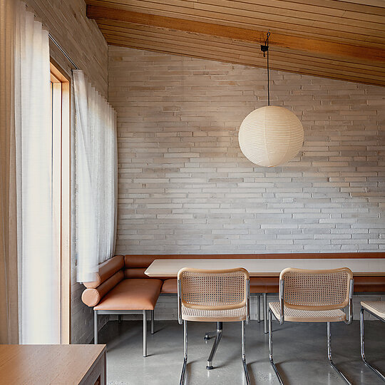 Interior photograph of Normanville Beach House by Adam Johnson