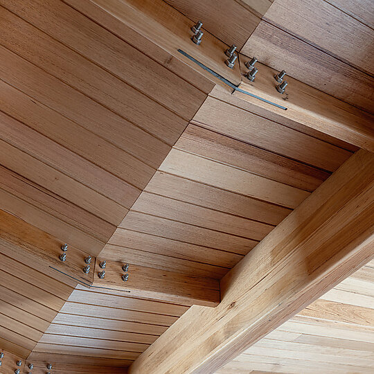 Interior photograph of Normanville Beach House by Adam Johnson