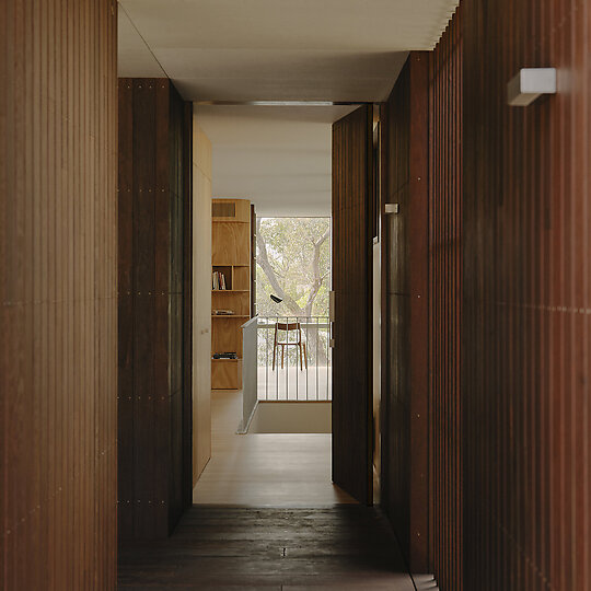 Interior photograph of Dusty Miller House by Tom Ross