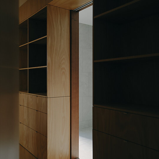 Interior photograph of Dusty Miller House by Tom Ross