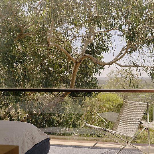 Interior photograph of Dusty Miller House by Tom Ross