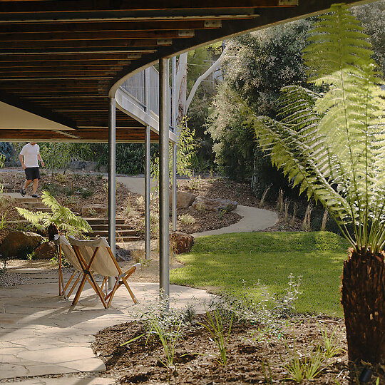 Interior photograph of Dusty Miller House by Tom Ross