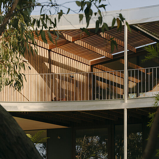 Interior photograph of Dusty Miller House by Tom Ross