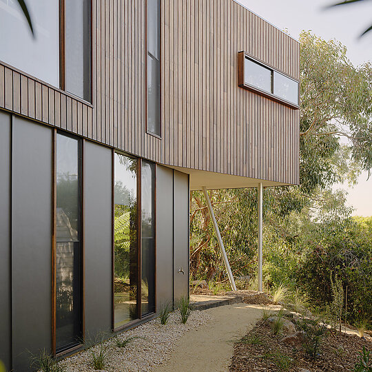 Interior photograph of Dusty Miller House by Tom Ross