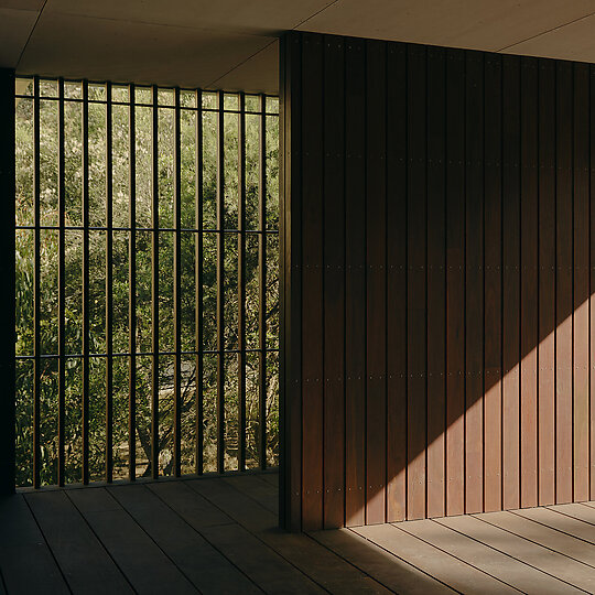 Interior photograph of Dusty Miller House by Tom Ross