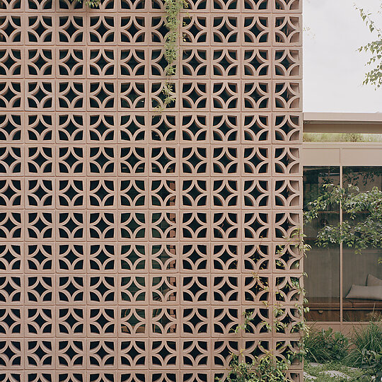 Interior photograph of Garden Tower House by Rory Gardiner