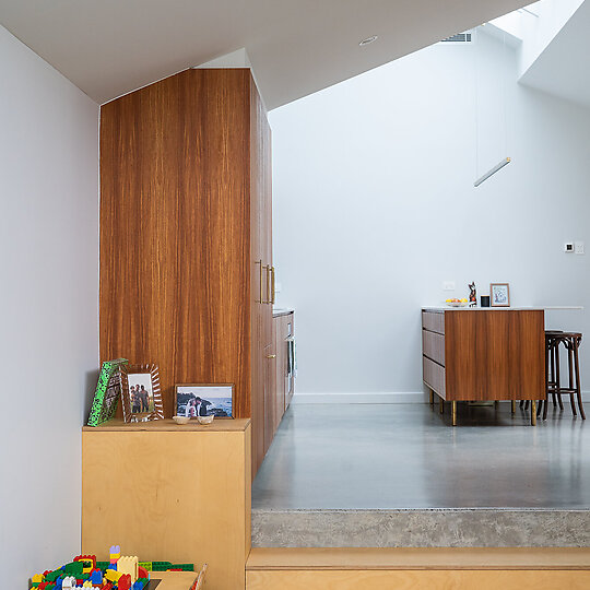 Interior photograph of House MA by Dylan Slattery