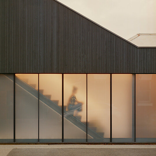 Interior photograph of House B by Pier Carthew