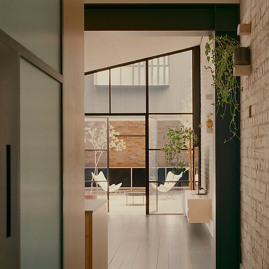 Interior photograph of House B by Pier Carthew