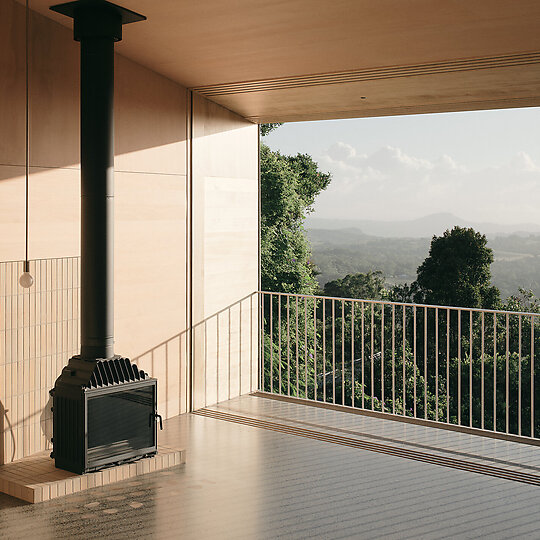 Interior photograph of Mapleton House by David Chatfield