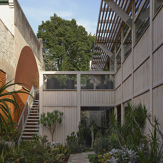 Interior photograph of Six-Ways House by Derek Swalwell