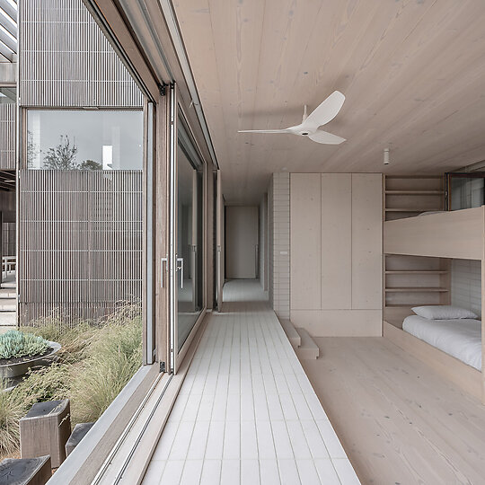 Interior photograph of Bermagui Beach House Landscape Design by Jack Mounsey