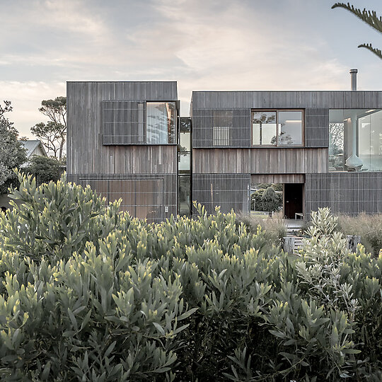 Interior photograph of Bermagui Beach House Landscape Design by Jack Mounsey