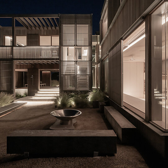 Interior photograph of Bermagui Beach House Landscape Design by Jack Mounsey