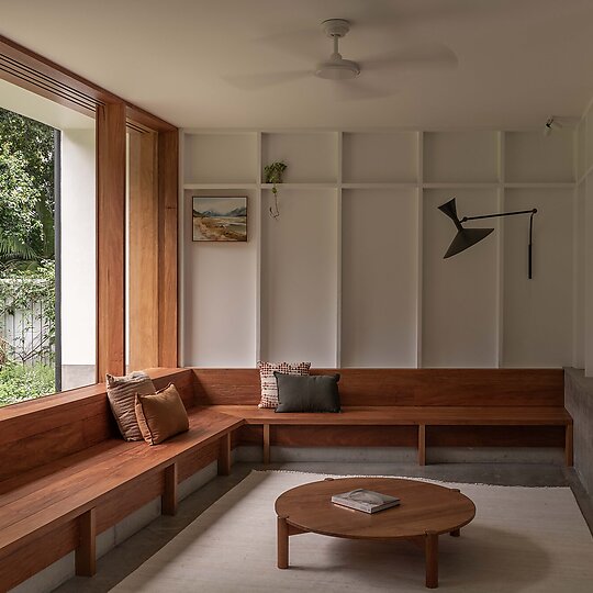 Interior photograph of BARDON TREETOP HOUSE by CATHY SCHUSLER