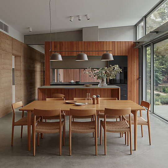 Interior photograph of Forest Road House by Ben Hosking