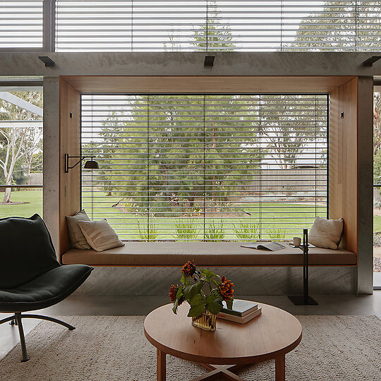 Interior photograph of Forest Road House by Ben Hosking