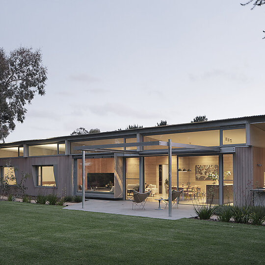 Interior photograph of Forest Road House by Ben Hosking