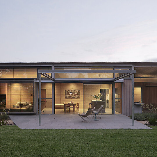 Interior photograph of Forest Road House by Ben Hosking