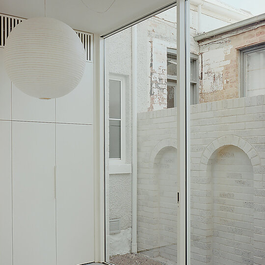 Interior photograph of Brunswick West House by Pier Carthew