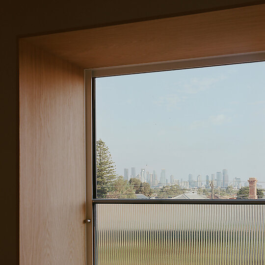 Interior photograph of Brunswick West House by Pier Carthew