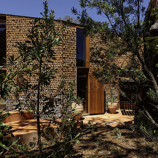 Interior photograph of Burnt Earth Beach House by Trevor Mein