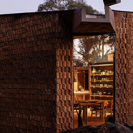 Interior photograph of Burnt Earth Beach House by Trevor Mein