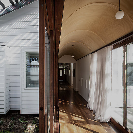 Interior photograph of Jacaranda Courtyard by Paul Jones