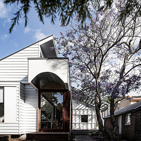 Interior photograph of Jacaranda Courtyard by Paul Jones