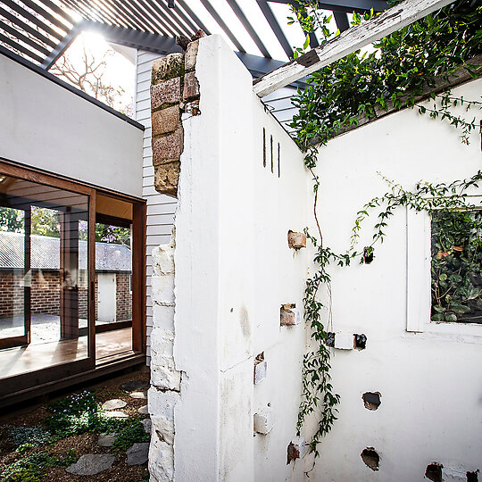 Interior photograph of Jacaranda Courtyard by Paul Jones