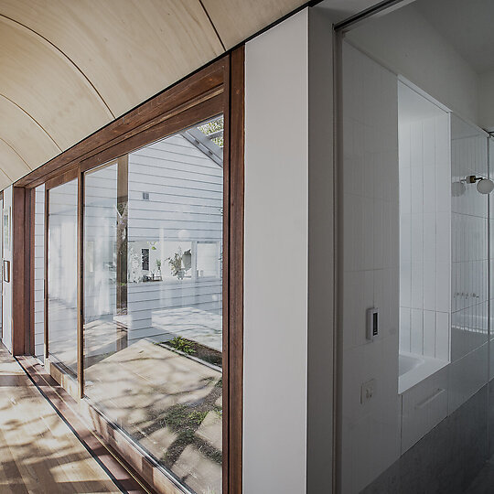 Interior photograph of Jacaranda Courtyard by Paul Jones