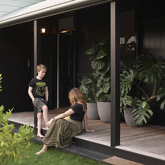 Interior photograph of Niwa House by Toby Scott