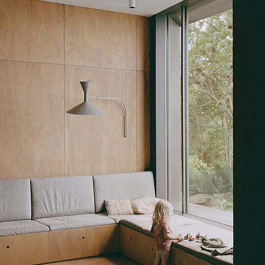 Interior photograph of Maitland Bay House by Rory Gardiner