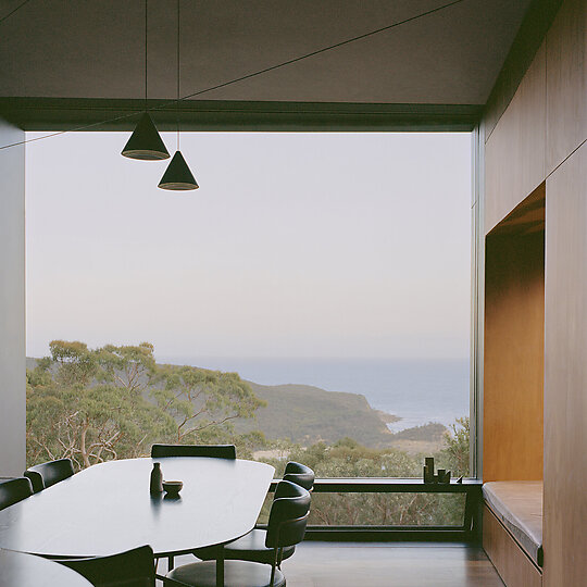 Interior photograph of Maitland Bay House by Rory Gardiner