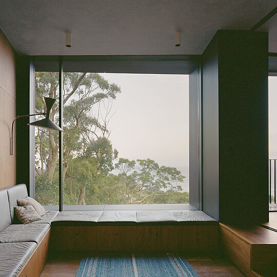 Interior photograph of Maitland Bay House by Rory Gardiner