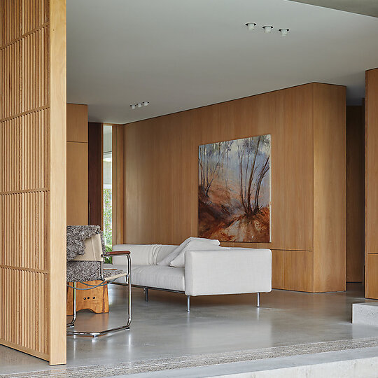 Interior photograph of Long Reef House by Clinton Weaver