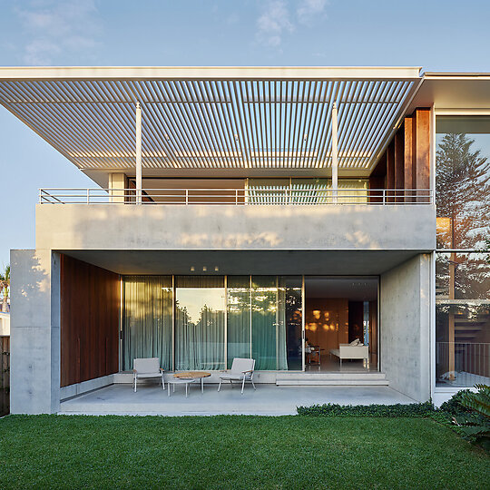 Interior photograph of Long Reef House by Clinton Weaver