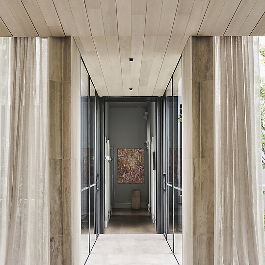 Interior photograph of Butterfly House by Tom Blachford