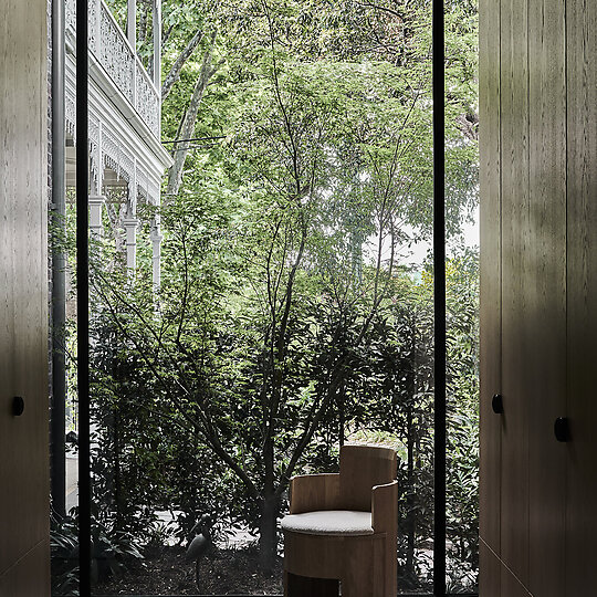 Interior photograph of Butterfly House by Tom Blachford