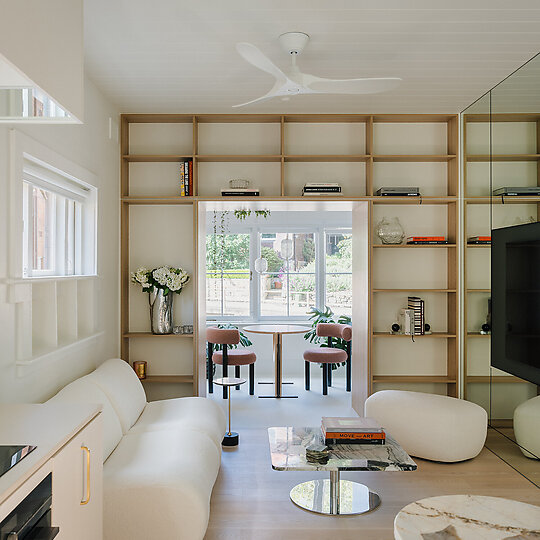 Interior photograph of Kirribilli downsize apartment by Clinton Weaver