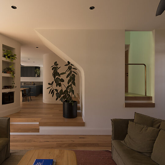 Interior photograph of 39S House by Andrew Noonan