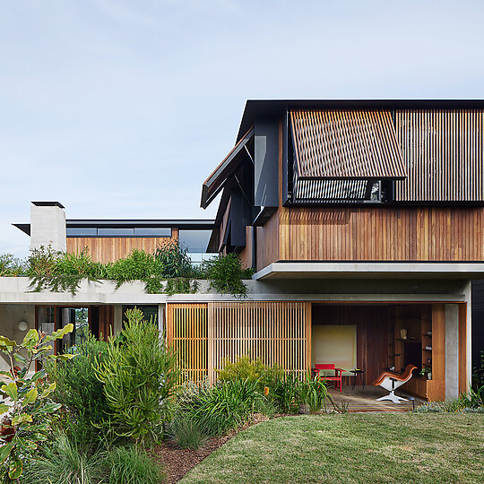 Interior photograph of Castlecrag Courtyard by Clinton Weaver