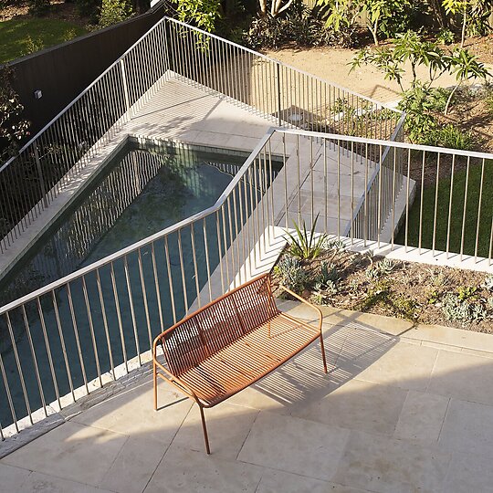 Interior photograph of Bellevue Hill House by Ben Hosking